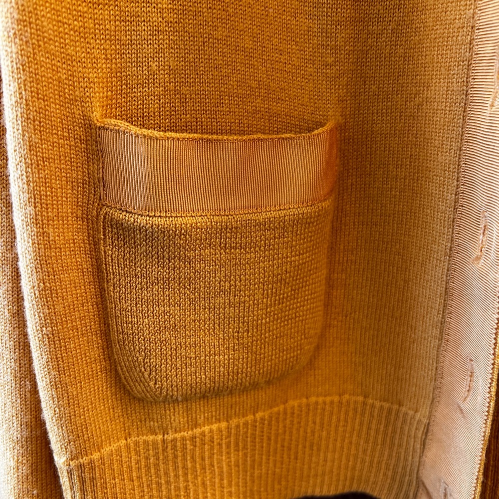 J Crew Womens Yellow Button-Front Cardigan Sweater Size Small - Picture 6 of 8